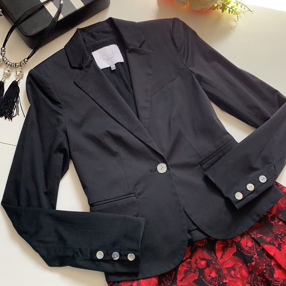 ❤️❤️Beautiful black blazer Adam Lippes size 0❤️❤️ - Picture 2 of 11